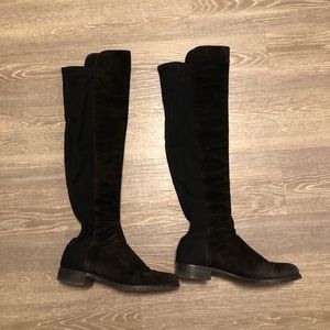 Stuart Weitzman 5050 Black Suede Boots